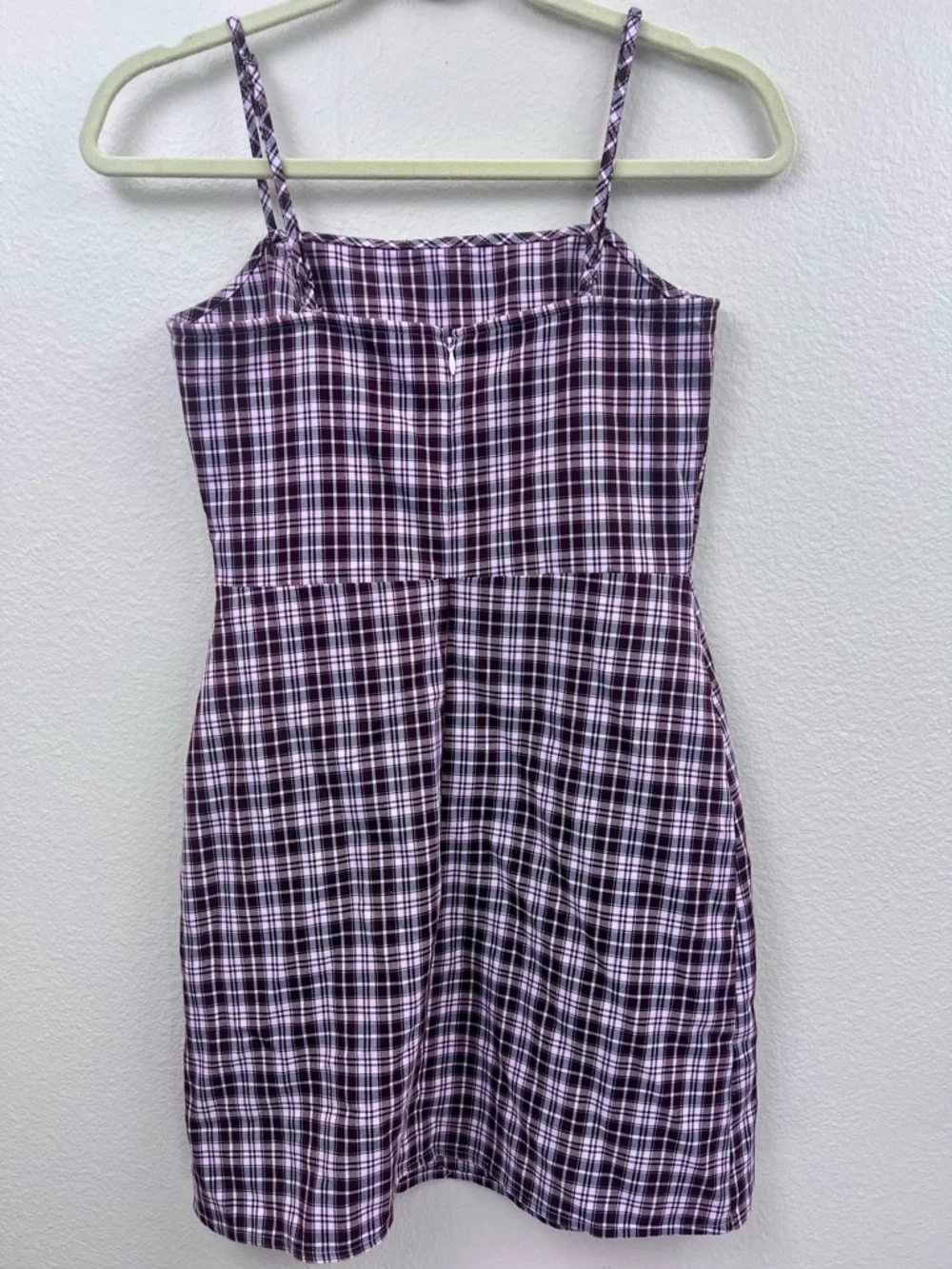 BP Mini Dress XS Pink Plaid Schoolgirl Y2K Coquette Grunge 90s Preppy Retro - Picture 5 of 5